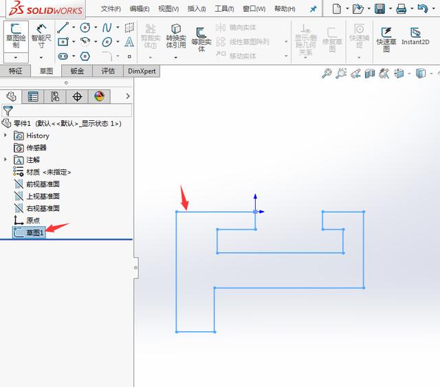 solidworks直線工具草圖練習(xí)