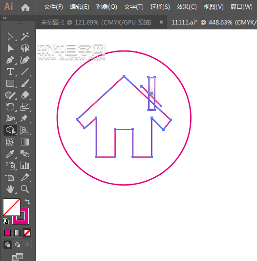 ai怎么畫(huà)空房保潔圖標(biāo)