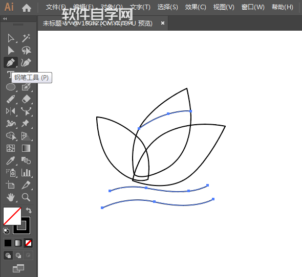 ai怎么畫(huà)一個(gè)花朵作為自然圖標(biāo)
