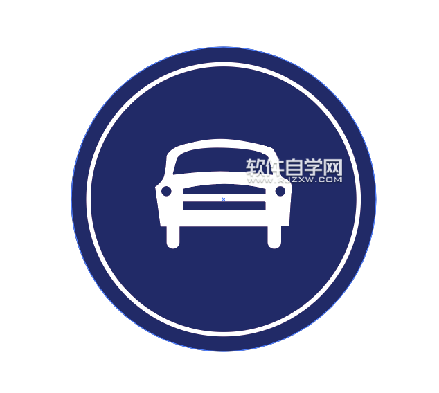 ai怎么畫機(jī)動(dòng)車行駛路牌