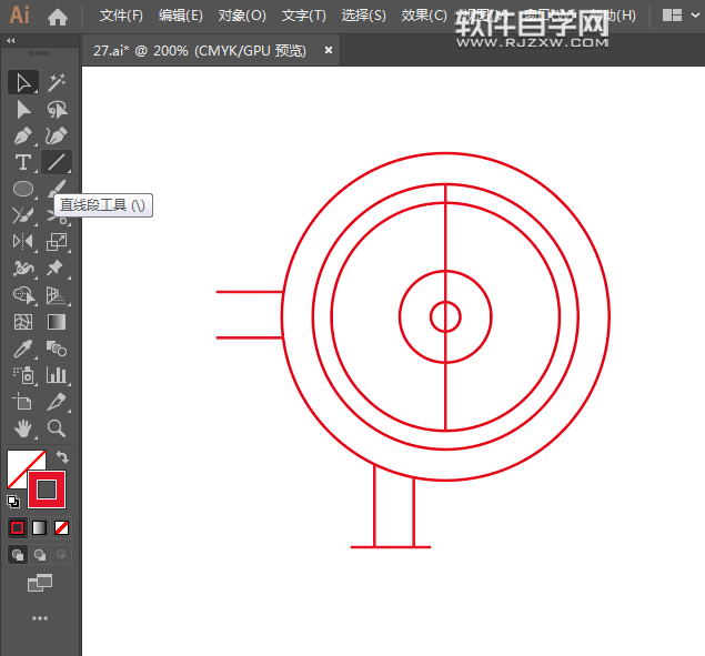 ai怎么畫(huà)手提切割機(jī)效果