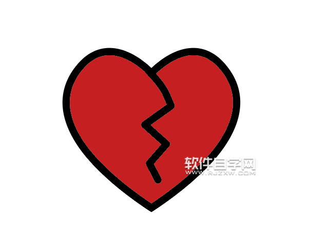 ai怎么畫一個(gè)心碎圖標(biāo)