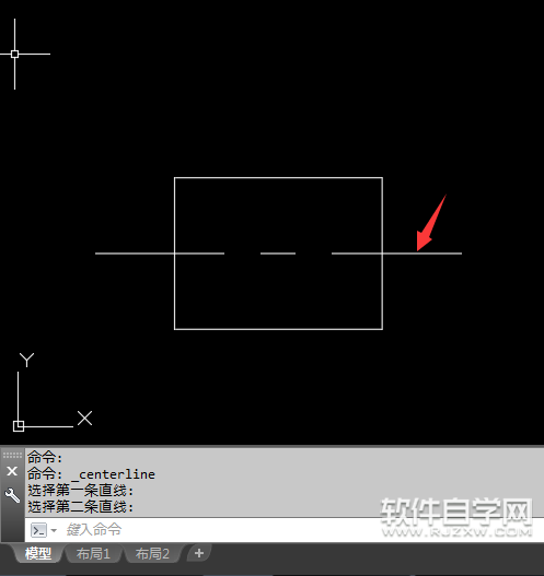 cad矩形中心線怎么畫