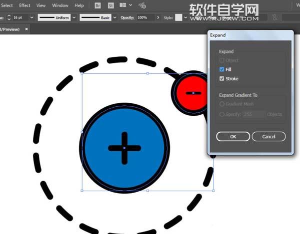 ai怎么設(shè)計正負極logo