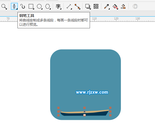 CorelDRAW X8怎么設計帆船圖案呢？