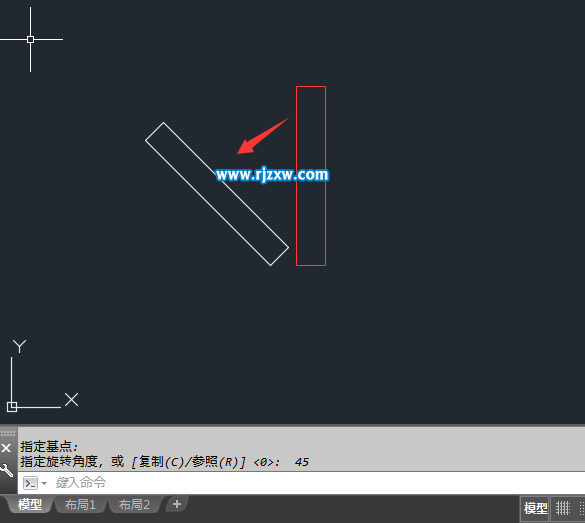 CAD旋轉命令是什么怎么使用