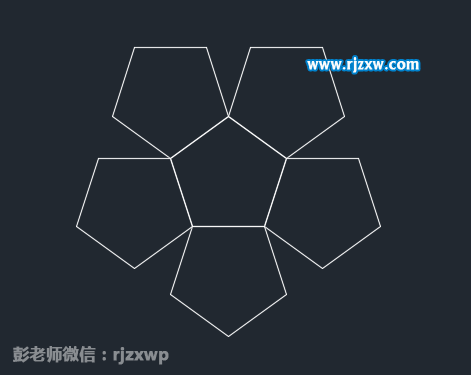 CAD怎么以邊畫多邊形。
