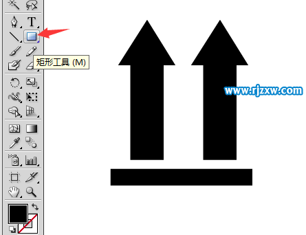 外箱向上圖標(biāo)怎么用AI設(shè)計(jì)