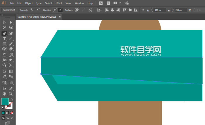 ai怎么畫(huà)方向牌標(biāo)識(shí)?