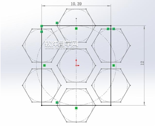 SolidWorks六邊形鏤空?qǐng)A環(huán)建模的方法