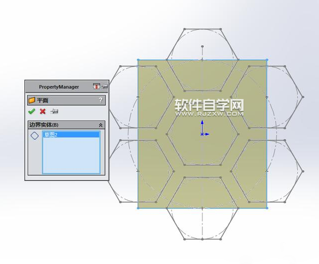SolidWorks六邊形鏤空?qǐng)A環(huán)建模的方法