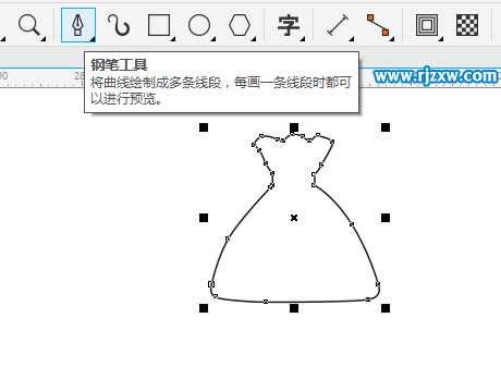 CDRX8制作錢袋標志的方法
