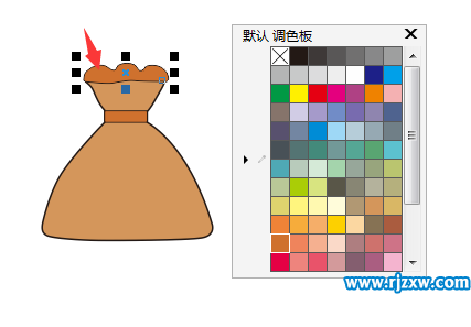 CDRX8制作錢袋標志的方法