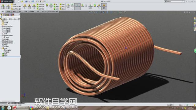 solidworks多層線圈怎么繪制？