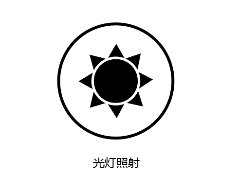 光燈照射圖標ai繪制教程