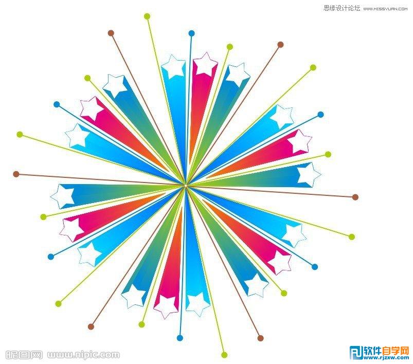 Coreldraw X7設(shè)計立體五角星
