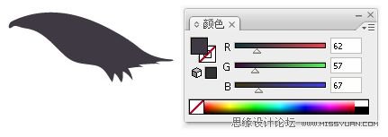 IllustratorCS6用色階畫法精細設計鳥類插畫