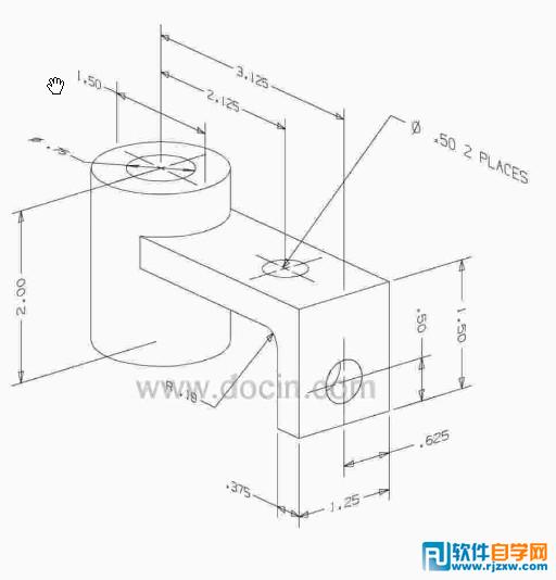 CAD教程：簡(jiǎn)單教你繪制三維實(shí)體機(jī)械零件圖