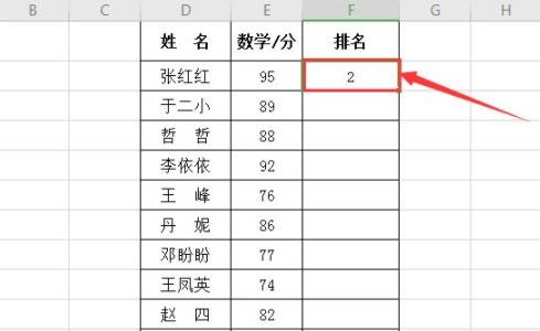 怎樣用rank函數(shù)排名相信教程